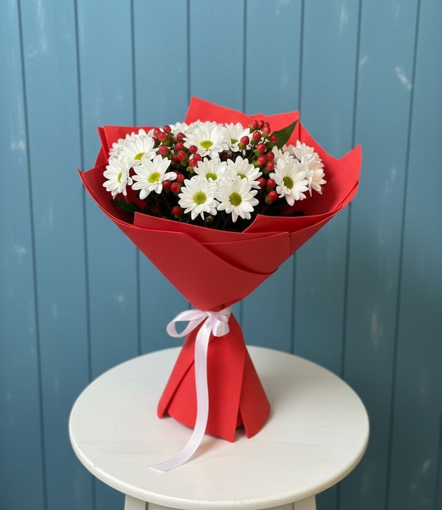 Букет цветов из: Хризантемы в Комсомольском Республики Калмыкия