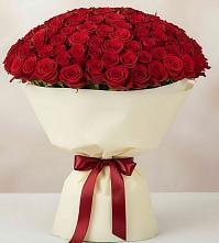 Букет 101 Красная роза Милано в Комсомольском Республики Калмыкия