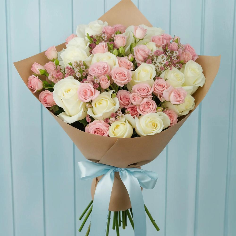 Букет цветов из: Розы в Комсомольском Республики Калмыкия