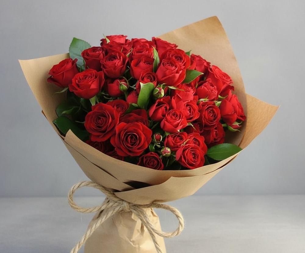 Букет Любовный роман в Комсомольском Республики Калмыкия