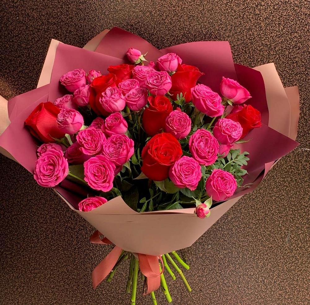 Букет В объятьях нежности в Комсомольском Республики Калмыкия