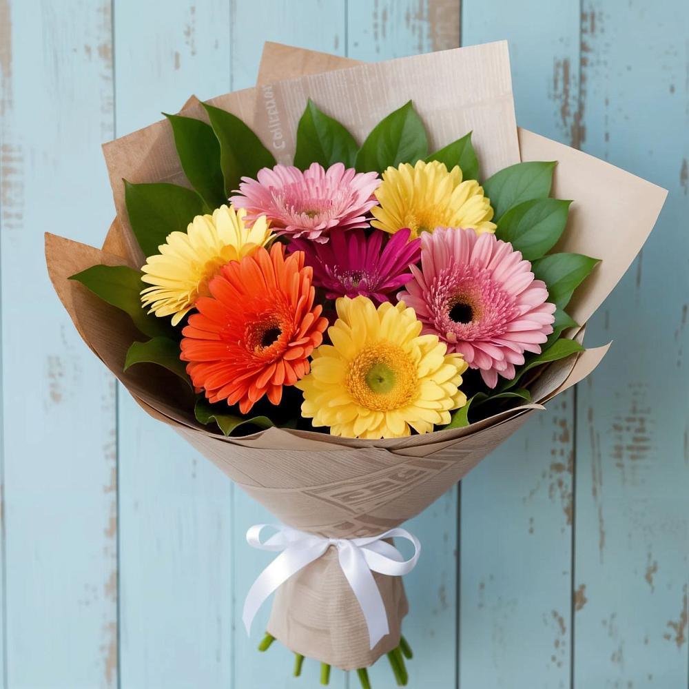 Букет цветов из: Герберы в Комсомольском Республики Калмыкия
