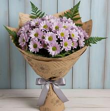 Букет цветов из:  Хризантемы в Комсомольском Республики Калмыкия