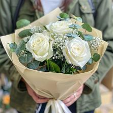 Букет Нежные грёзы в Комсомольском Республики Калмыкия Букет цветов из: Розы в Комсомольском Республики Калмыкия