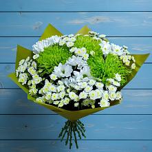 Букет цветов из:  Хризантемы в Комсомольском Республики Калмыкия