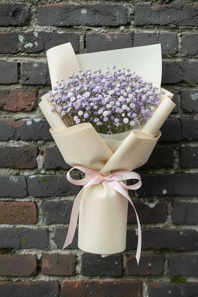 Букет цветов из: Гипсофила в Комсомольском Республики Калмыкия