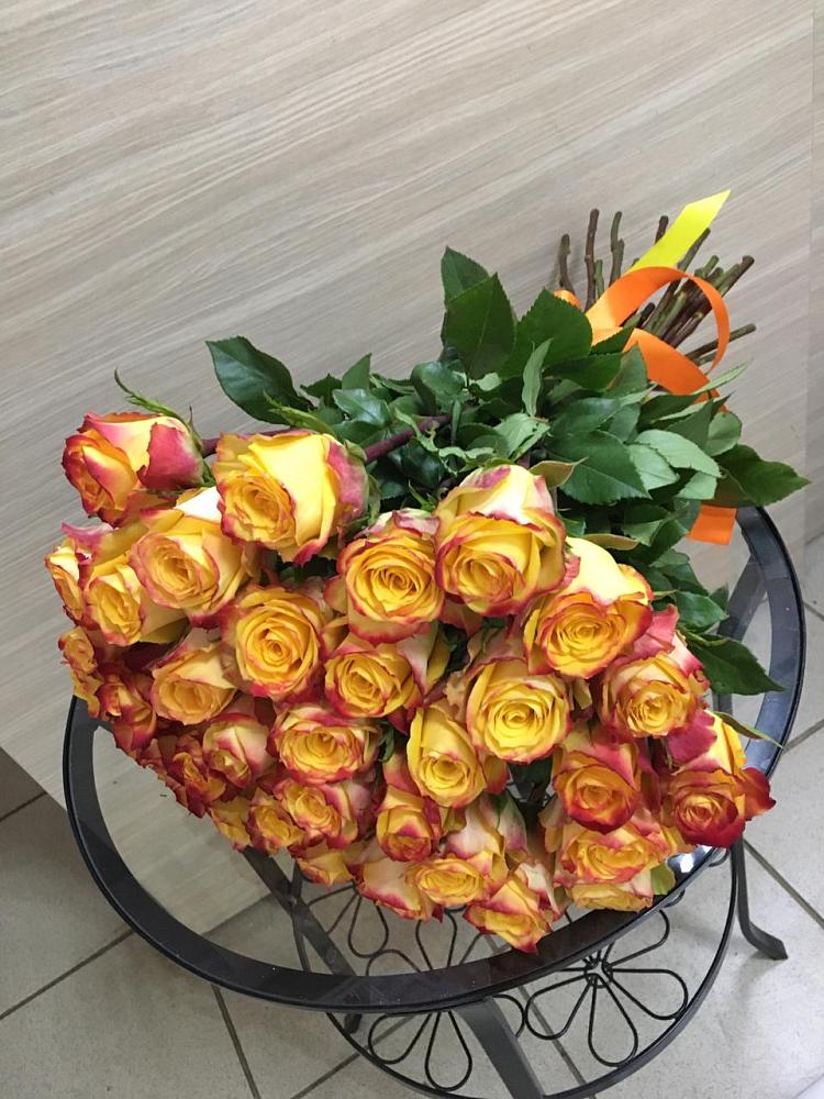 Букет Желтые розы в Комсомольском Республики Калмыкия