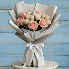 Букет цветов из:  Розы в Комсомольском Республики Калмыкия