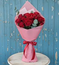 Букет цветов из:  Розы в Комсомольском Республики Калмыкия
