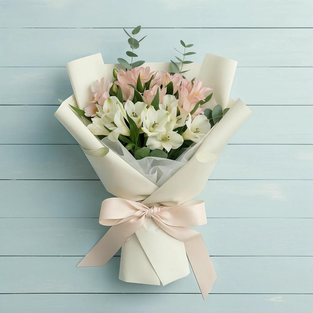 Букет цветов из: Альстромерии в Комсомольском Республики Калмыкия