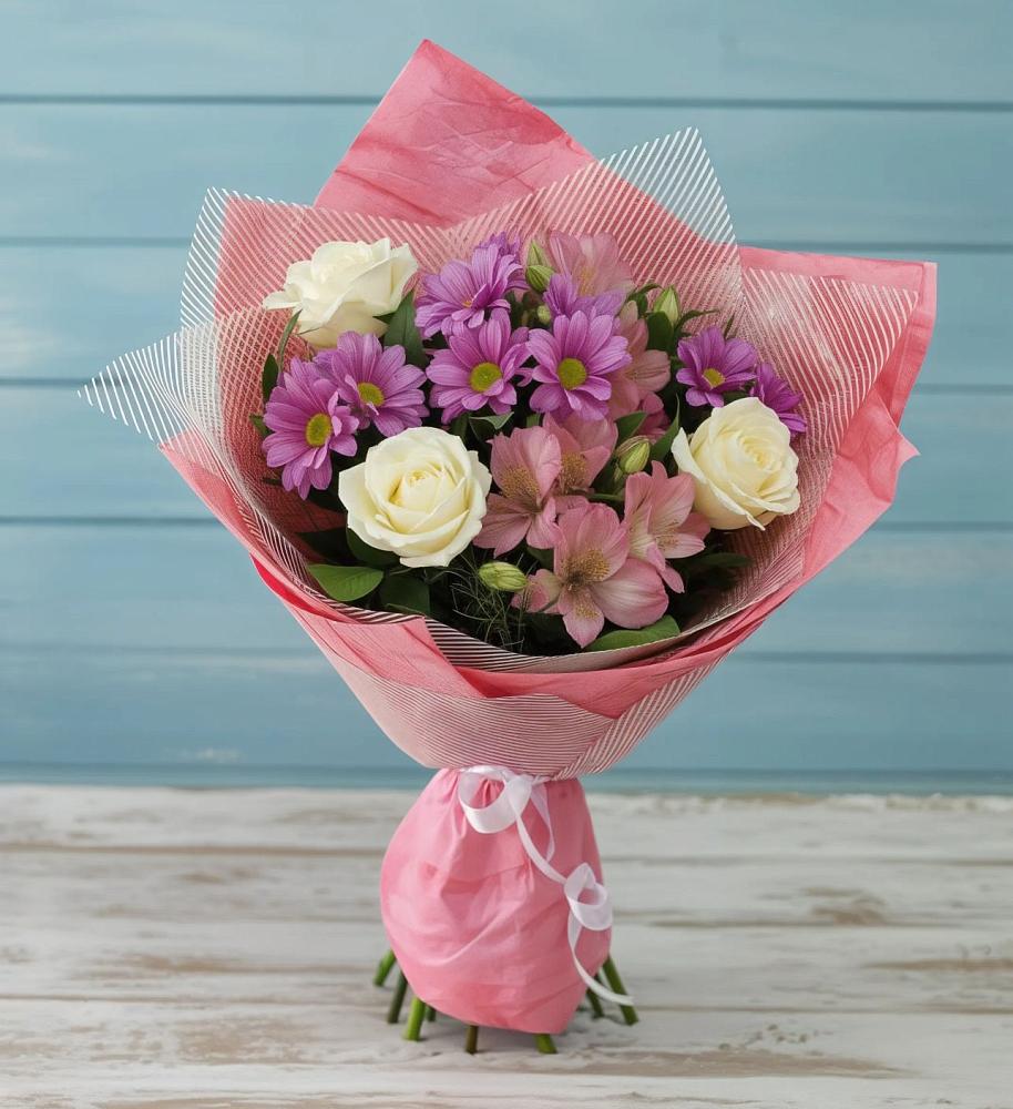 Букет цветов из: Герберы в Комсомольском Республики Калмыкия