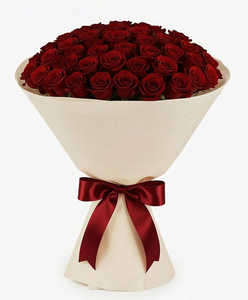 Букет 101 Бордовая роза Блэк Бакарра в Комсомольском Республики Калмыкия