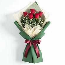 Букет цветов из:  Розы в Комсомольском Республики Калмыкия