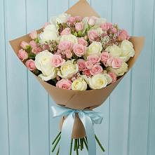 Букет цветов из:  Розы в Комсомольском Республики Калмыкия